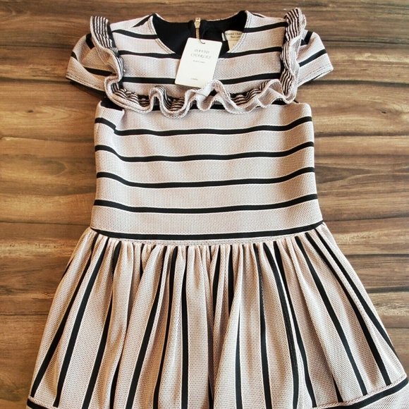 NWT David Charles girls dress - pink and black - 6 yrs